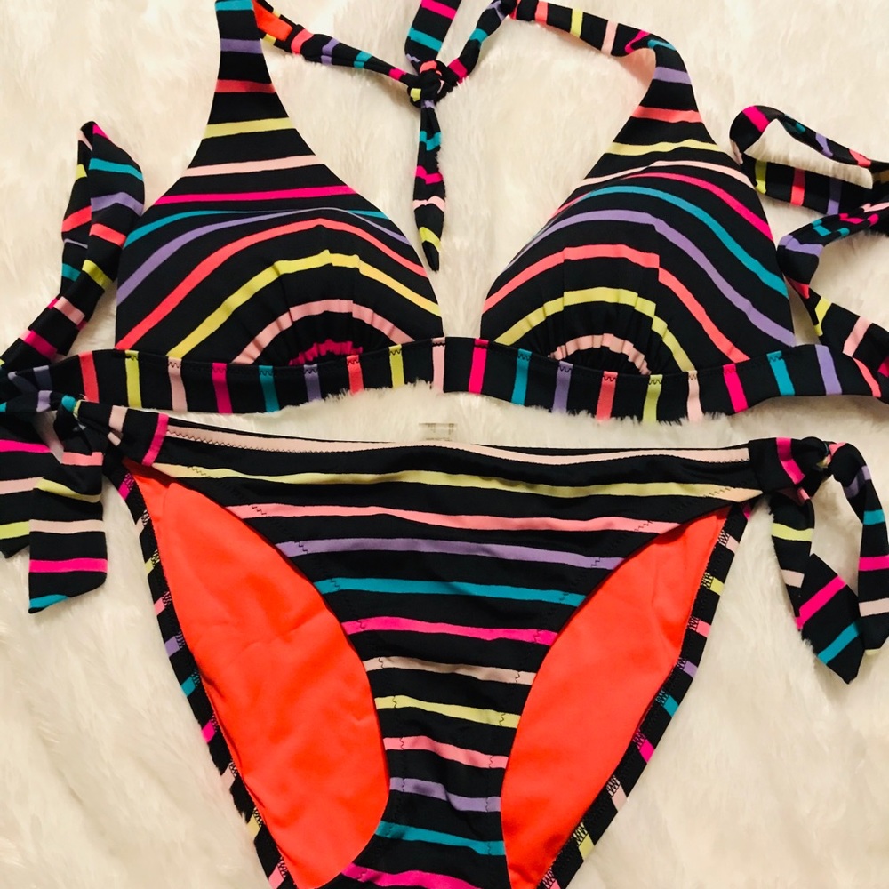 Striped Black Bikini Victoria’s Secret